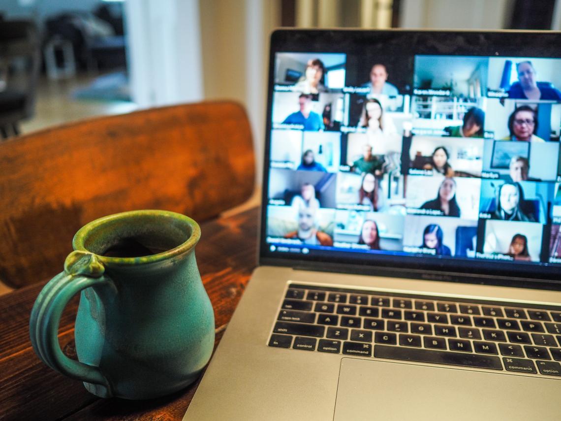 Zoom meeting on computer